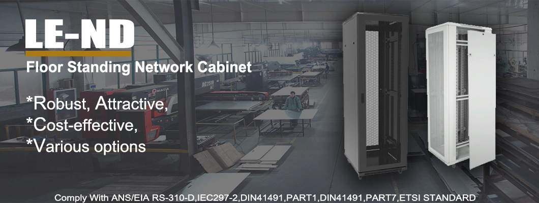 Le ND Perforated Vented Door 32u 42u 19inch Server Rack Network Cabinet